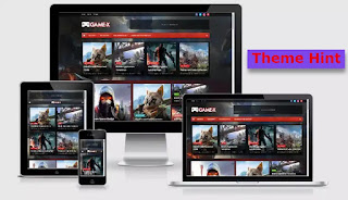 Game X free premium blogger template Download by themehint
