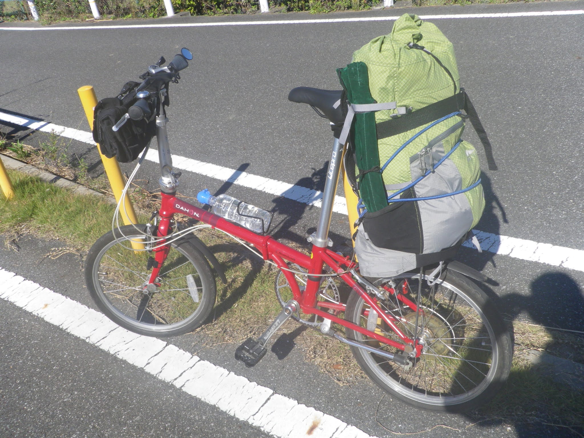 折りたたみ自転車 荷物はどうする