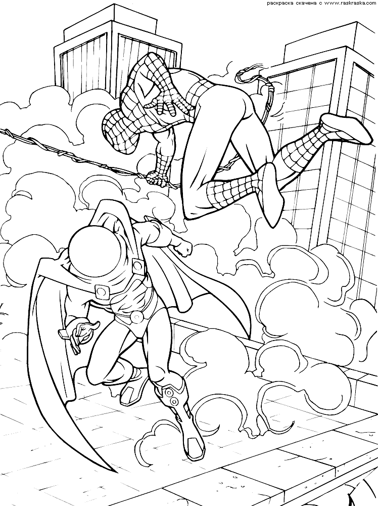 Spiderman Coloring Sheets 8