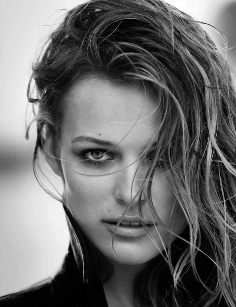 Hot model Edita Vilkeviciute Vogue Germany magazine topless photoshoot