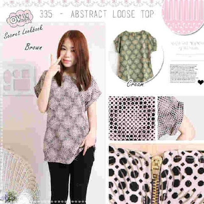 Atasan Abstract Loose Top - 10473