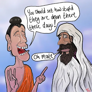 Buddha and Jesus disappointed