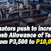 Senators push for a P10,000 cash allowance for teachers to help them in time of pandemic