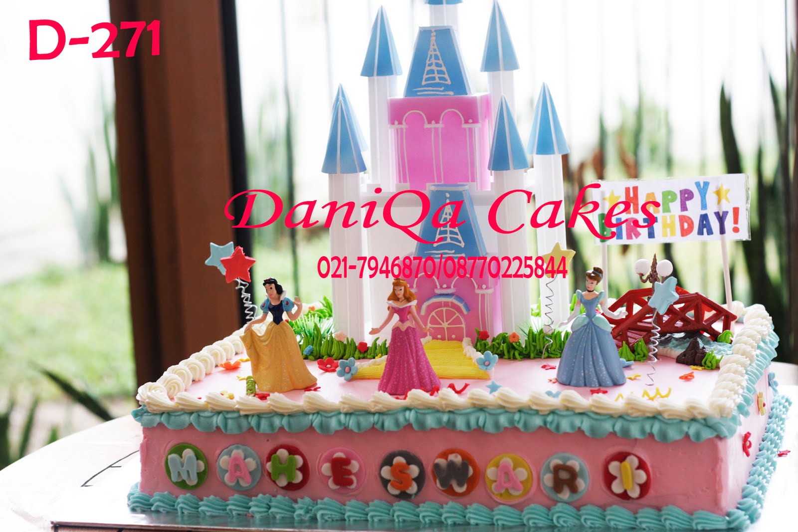 DaniQa Cake And Snack Kue Ulang Tahun Princess 40x30cm