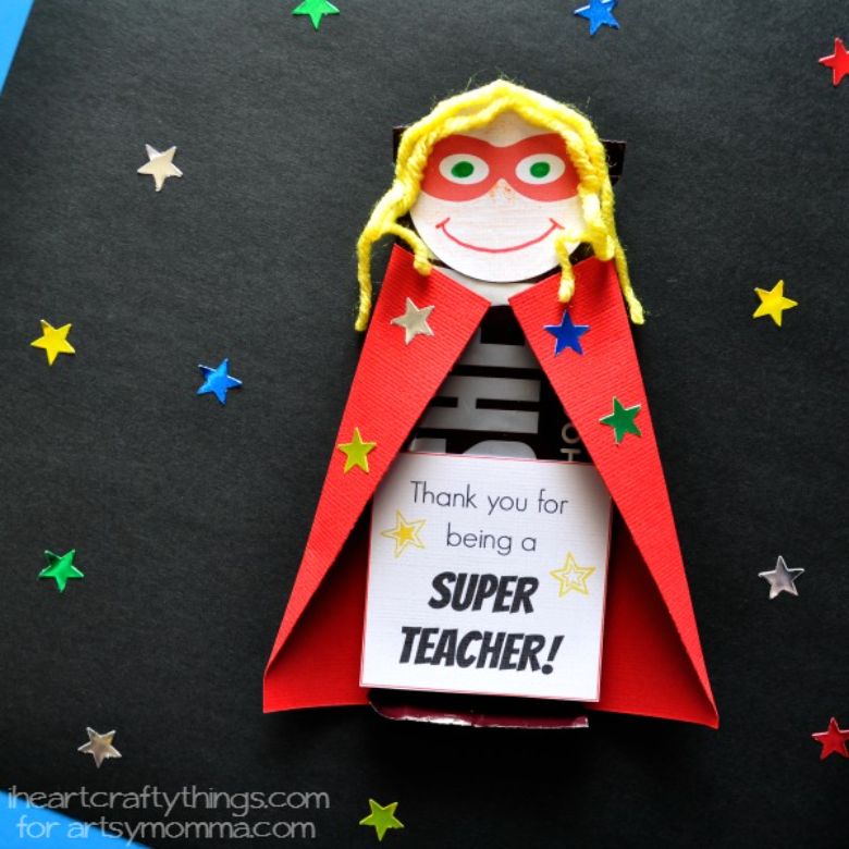 Super teacher gift - Superhero crafts for kids to make