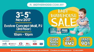 Baby Warehouse Sale 2017 at Evolve Concept Mall PJ (3 November - 5 November 2017)