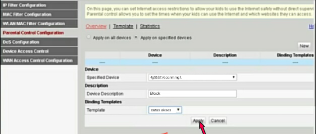 Cara Membatasi Waktu Akses Internet Perangkat Tertentu di Modem IndiHome Huawei HG8245H