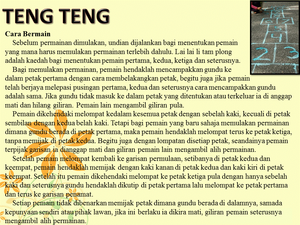 Kedatangan Merdeka Permainan  Tradisional  Orang Melayu