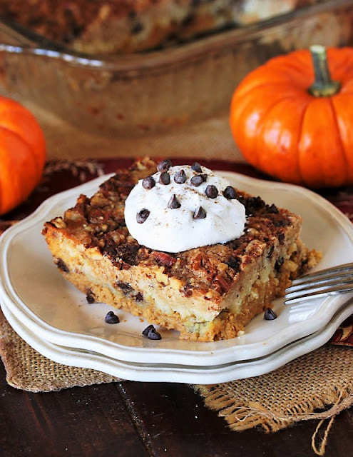 Square of Chocolate Chip Pumpkin Dump Cake Image