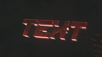 intro -17- Free 3D TEXT After Effects & Cinema 4D Template