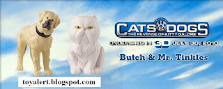 Burger King Cats and Dogs Toys - Revenge of Kitty Galore - Butch and Mr Tinkles