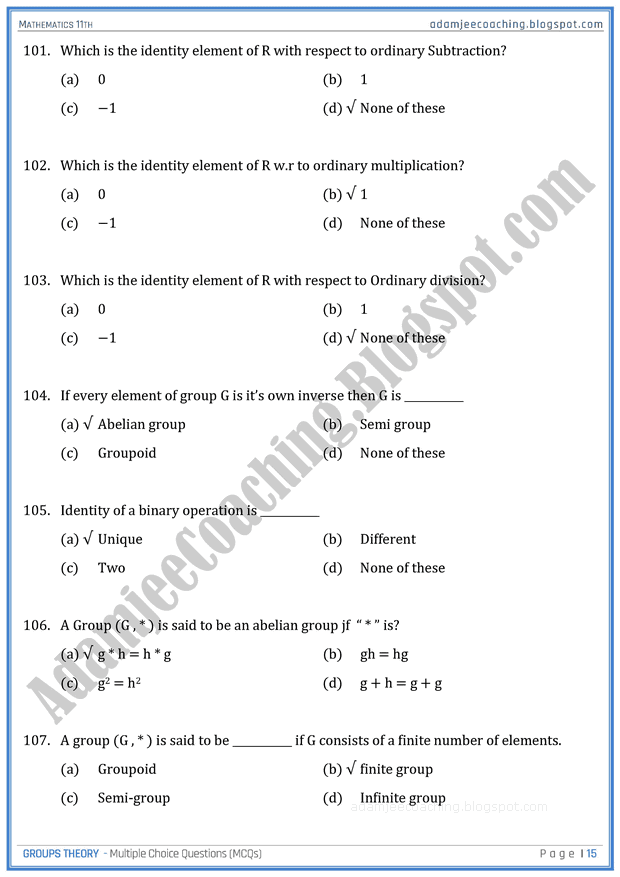 groups-theory-mcqs-mathematics-11th