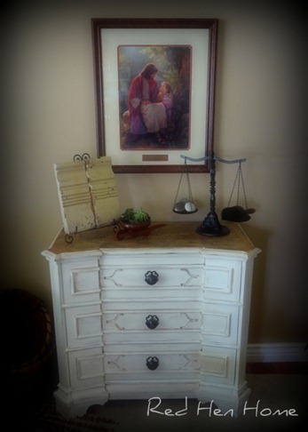 decoupaged dresser