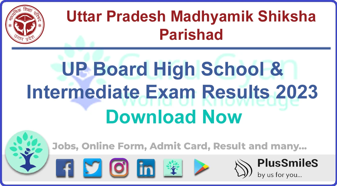 UPMSP UP Board 10th & 12th Exam Result 2023