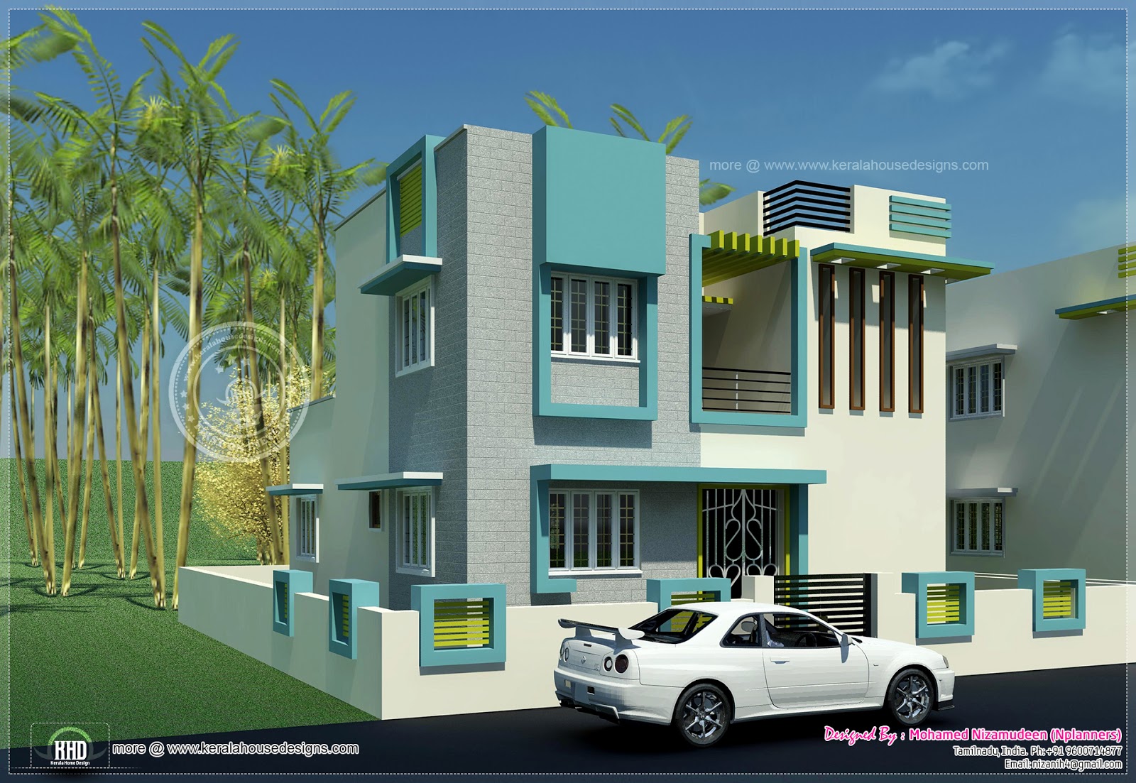 1484 sq feet South India house plan  Kerala home  design 