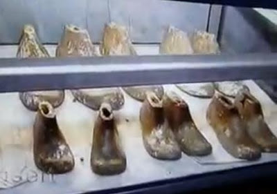 Foto Penemuan Sepatu Emas Misterius Bogor