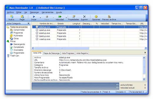 Mass Downloader v3.8.5.8 (Español)