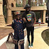  Noble Igwe Spotted in South Africa Rocking Contemporary Printed T-Shirt by Nigeria Label "James Johnson Clothing"