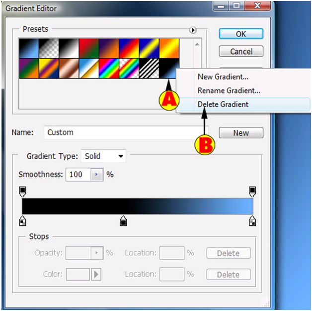 Delete Gradient