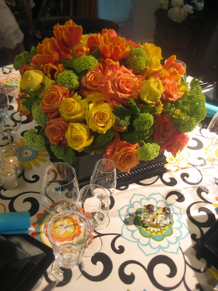  with vibrant pops of turquoise green orange and yellow so chic