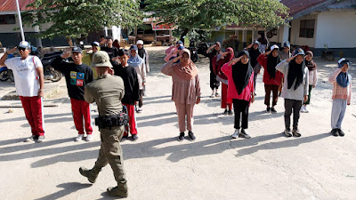 Sambut HUT RI, Satgas Ops Madago Raya Gelar Pelatihan PBB Puluhan Sekolah di Poso