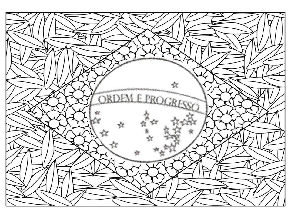 COLORINDO COM A TURMA DO NICOLA: COLORIR UMA BANDEIRA BRASILEIRA