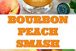   Bourbon Peach Smash Cocktail