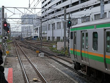 東海道線　普通　横浜行き2　E231系(2018.11川崎駅ホーム拡張工事に伴う運行)
