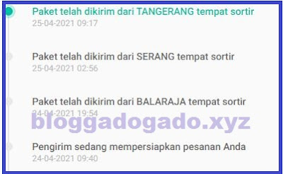 Arti Paket telah dikirim dari tempat sortir J&T Express Shopee