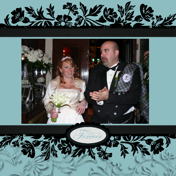 Wedding scrapbook pages in MDS