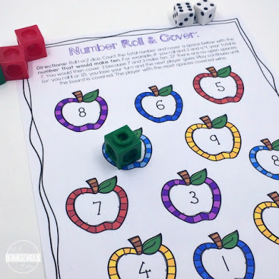 Roll and Cover Game Make Ten