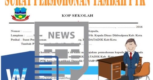 Contoh Surat Permohonan Tambah PTK Baru Aplikasi Dapodik ...