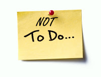 Do Not Do post-it