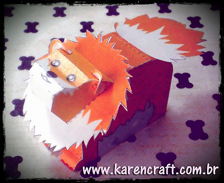 Pomeranian Paper Toy