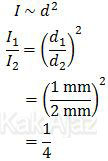 Kuat arus listrik berbanding lurus dengan kuadrat diameter penampang