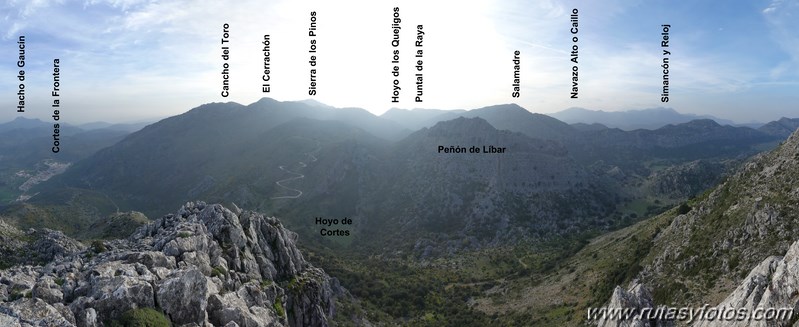 Montejaque - Ventana - Tunio - Palo - Martin Gil - Arenitas - Cortes de la Frontera