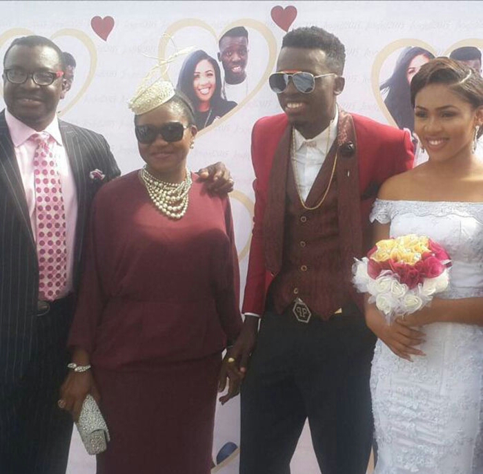 Photos from comedian Akpororo's white wedding