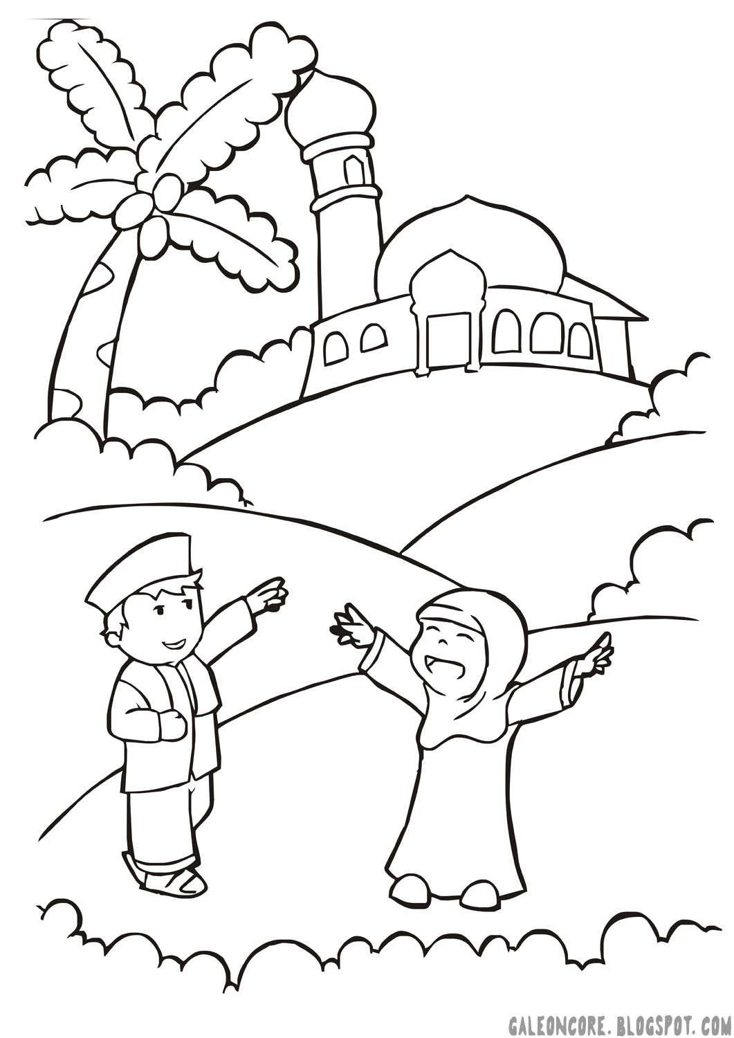 Mewarnai Gambar Islami