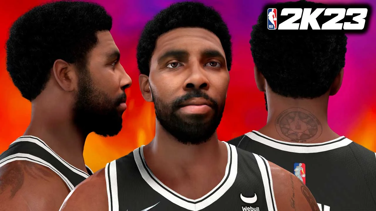 NBA 2K22 Kyrie Irving Cyberface Nets