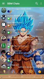 BBM MOD Goku Delta 3.7.0, BBM 3.0.1.25 Apk Terbaru 2016