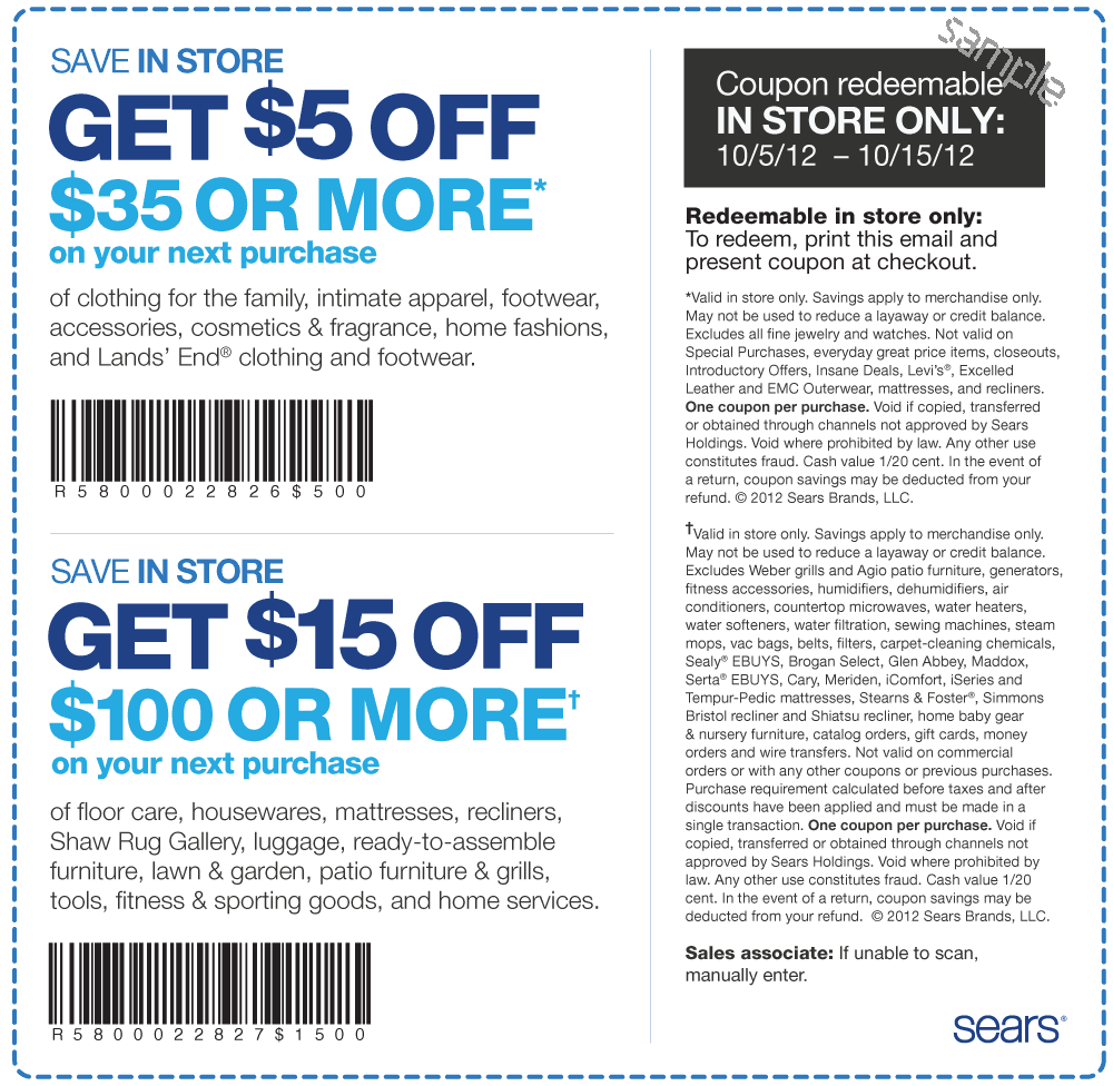 Up To 5 Off On Sears  Gift Cards this is Ongoing