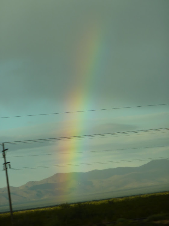 another shoot of the rainbow, in the desert