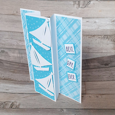 Lets set sail stampin up simple fun fold card