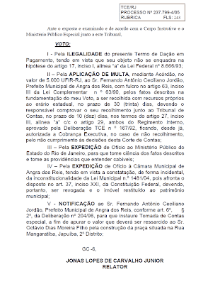 Fernando Jordão - Processo TCE-RJ nº 237.799-4/2005