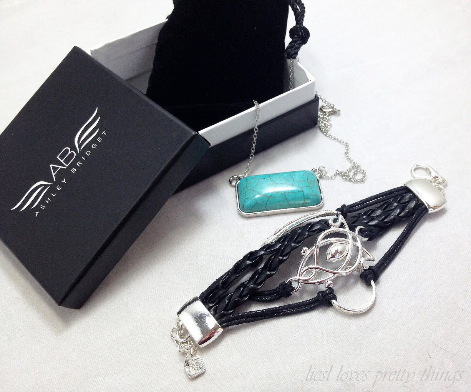 Ashley Bridget Baggins bracelet and Ultramarine necklace