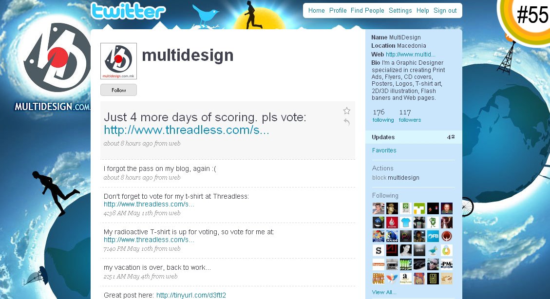 100+ Incredible Twitter Backgrounds