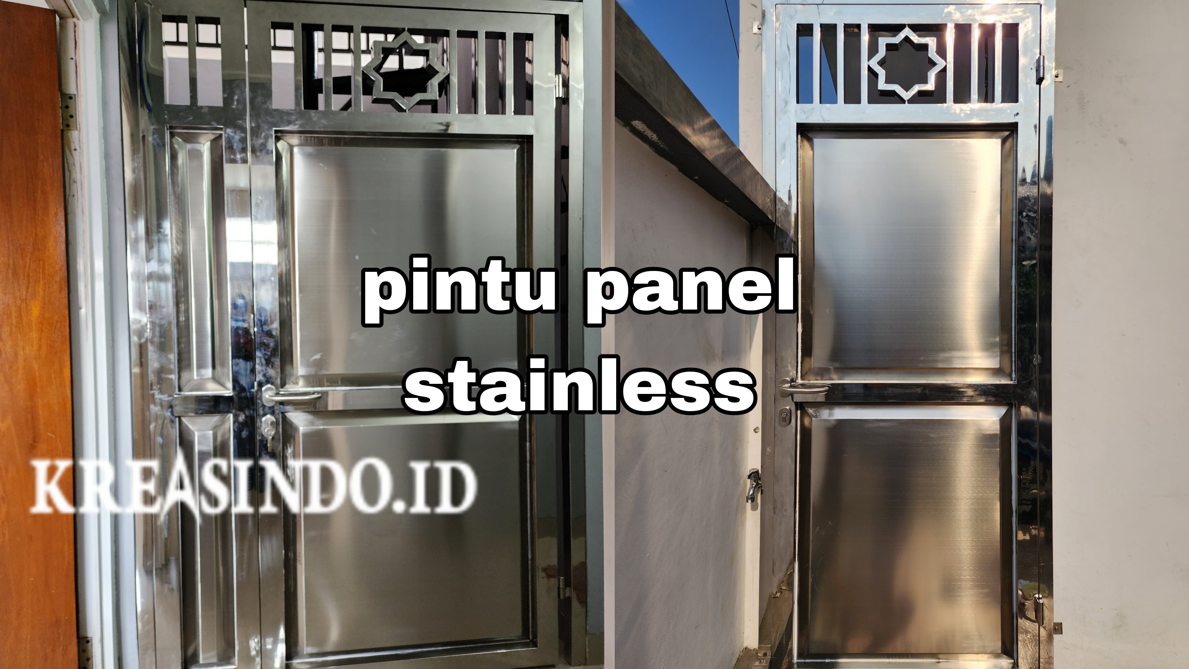 Membuat Pintu Panel Stainless untuk Rumah model Keren terpasang di Depok