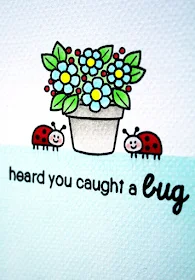 Sunny Studio Stamps: Backyard Bugs "Heard You Caught A Bug" Get Well Card by Vanessa Menhorn.