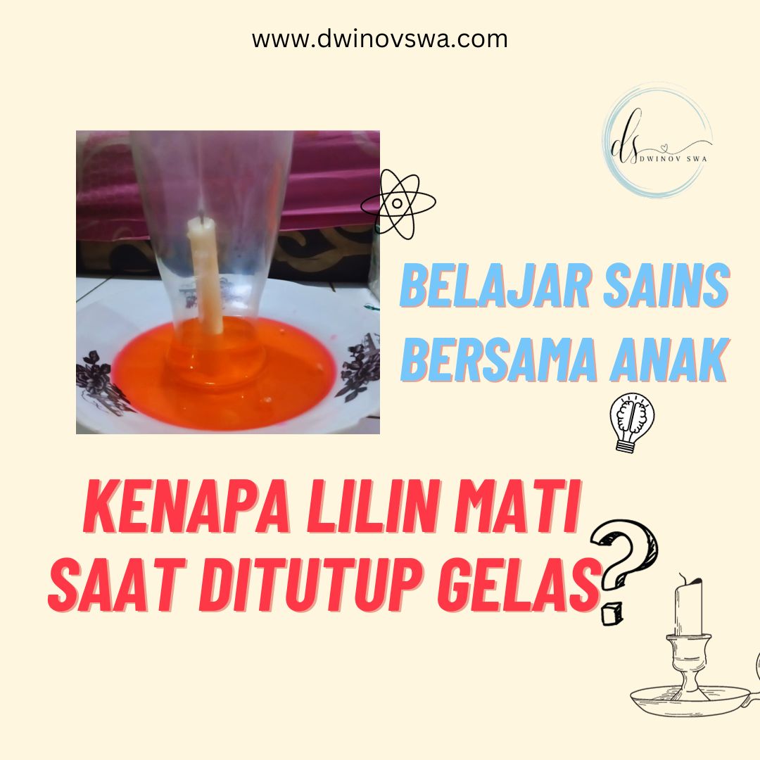 lilin mati saat ditutup gelas