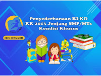 KI-KD Kelas 7,8 dan 9 SMP/MTs Penyederhanaan KK 2013 Kondisi Khusus